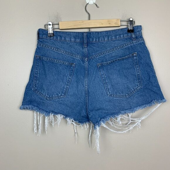 Reformation Jeans Dixie High Rise Shorts - Button Fly - Size 28 - Picture 4 of 7